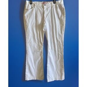 Off White Jeans Gap Long And Lean Wide Leg Size 12 12A Stretchy‎ Women's Bootcut